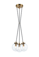 Matteo Lighting C63003AGCL - The Bougie Aged Gold Brass Pendant