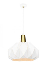 Matteo Lighting C70901WH - The Origami White Pendant