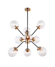 Matteo Lighting C72309AGCL - Maru Aged Gold Brass Chandelier