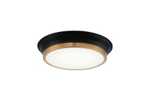 Matteo Lighting M11201BKAG - Jaxx Black + Aged Gold Brass Ceiling Mount