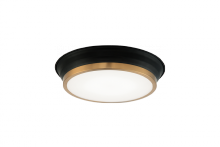 Matteo Lighting M11201BKAG - Jaxx Black + Aged Gold Brass Ceiling Mount