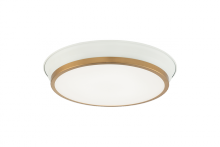 Matteo Lighting M11202WHAG - Jaxx White + Aged Gold Brass Ceiling Mount