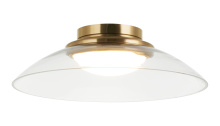 Matteo Lighting M16411AGCL - Luna Aged Gold Brass Flush Mounts