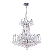 CWI Lighting 8010P20C - Posh 11 Light Down Chandelier With Chrome Finish