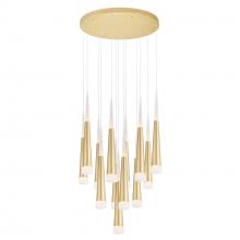CWI Lighting 1103P20-13-602 - Andes LED Multi Light Pendant With Satin Gold Finish