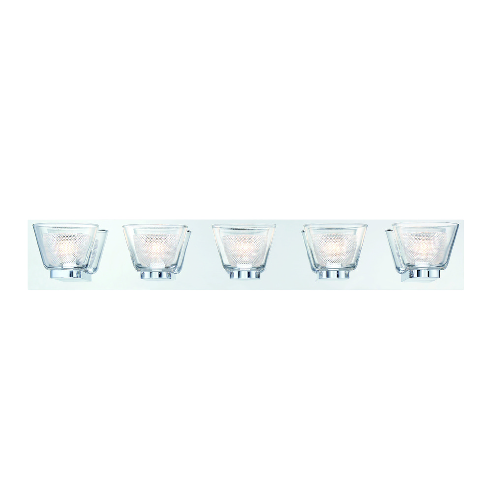 TRENT,5LT LED BATHBAR,CHROME