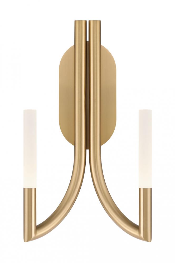 Olette-Wall Sconce-2Lt-17In-GD-Fr