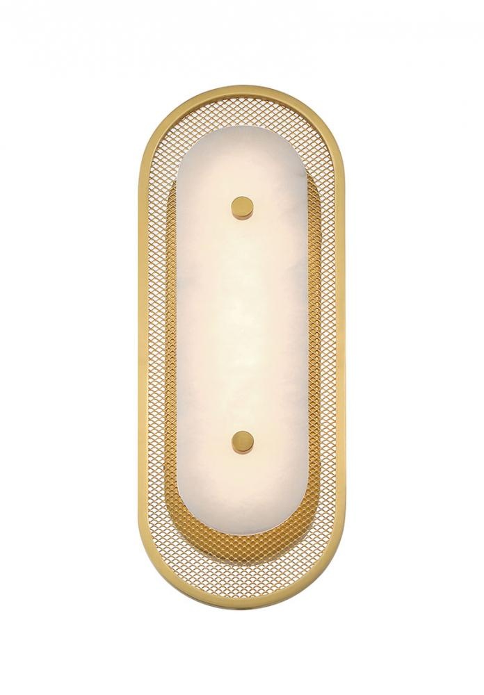 Tramore-Wall Sconce-16In-BK-Sl