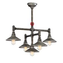 Eurofase 30030-015 - ZINCO,5LT CHANDELIER,AGED SLV