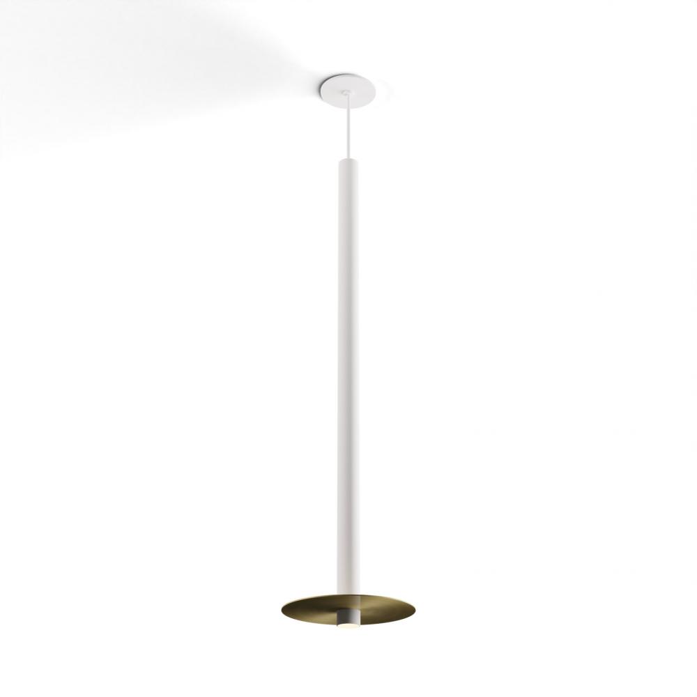 Combi Pendant 36" Single Unit Matte White with Matte White Canopy