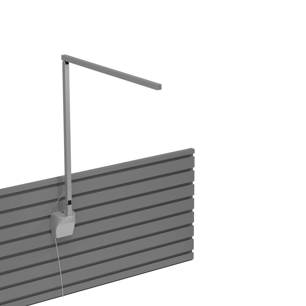 Z-Bar Solo PRO LED Desk Lamp Gen 4 (Silver) with Slatwall Mount