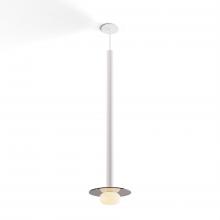 Koncept Inc CMP-S1-S-36-MWT+GDGY9+GLB - Combi Pendant 36" Single Unit Matte White with Matte White Canopy