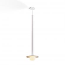 Koncept Inc CMP-S1-S-36-MWT+MPTB9+GLB - Combi Pendant 36" Single Unit Matte White with Matte White Canopy