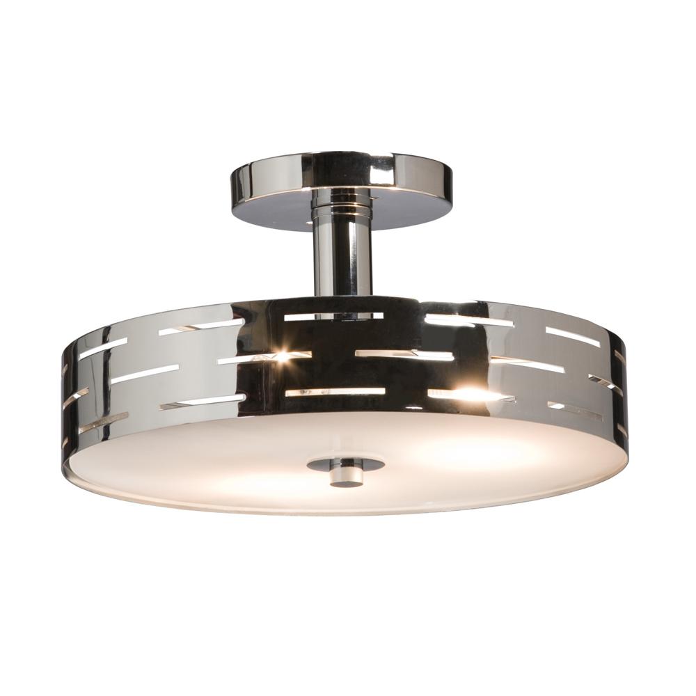 Seattle 3 Light  Chrome Semi Flush