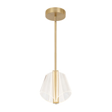 Kuzco Lighting Inc PD62511-BG/LG-UNV - Mulberry 11-in Brushed Gold/Light Guide LED Pendant