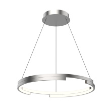 Kuzco Lighting Inc PD52724-BN-UNV - Anello Minor 24-in Brushed Nickel LED Pendant