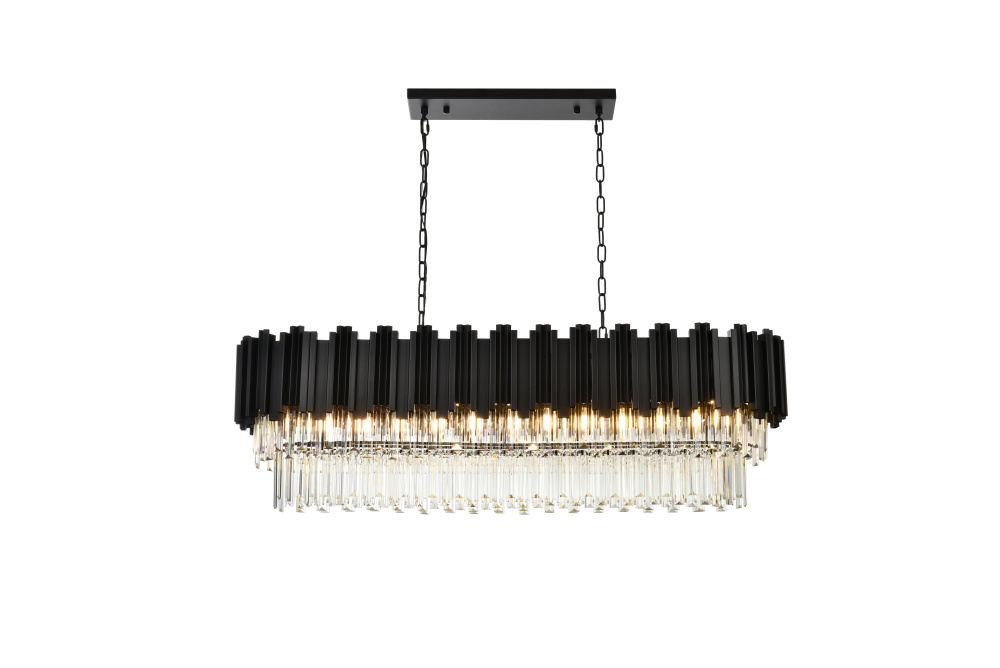 Pendant L47"W14"H14"L12 Black