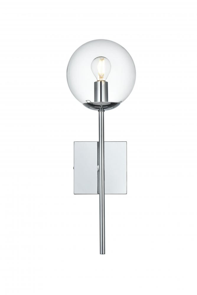 Neri Wall Sconce W5.9"E6.7"H17.8" Chrome