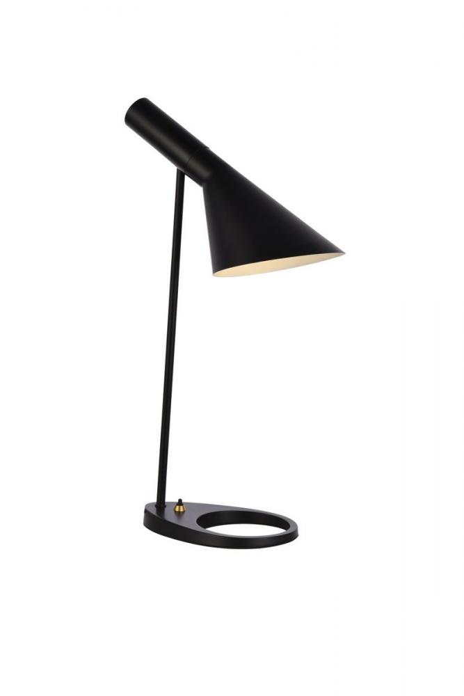 Juniper Table Lamp L13.7"W6.1"H20.3" Black