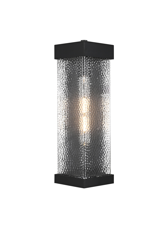 Wall sconce W6.5" E8.5" H16" L1 Black (1Box)