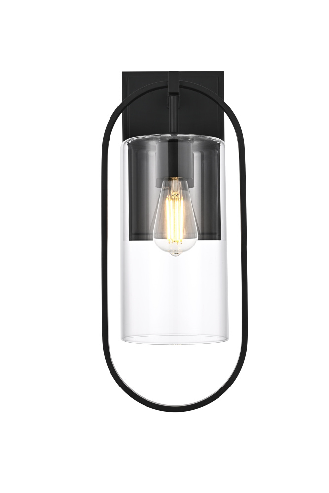 Jaxson 8 inch Outdoor Wall sconce in Black