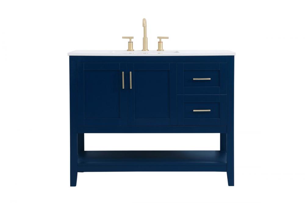 Blue bathroom vanity 42 inch hotsell