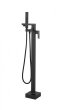 Elegant FAT-8002MBK - Tub Faucet 7" × 3‘ 6-13/16"  × 1‘ 0 5/16" matte black