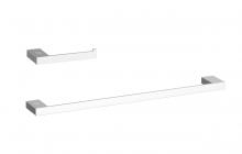 Elegant HWB-13S2PCH - Bathroom hardware set 24"x2.9"+7"x2.9" chrome