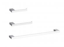 Elegant HWB-13S3RPCH - Bathroom hardware set 24"x2.9"+7"x2.9"+9.6"x2.9" chrome