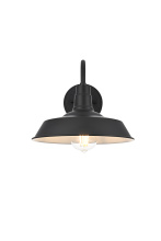 Elegant OD805W9BK - Franco 10 inch Outdoor Wall sconce in Black