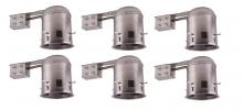 Elegant TC5R-E26-6PK - 5 INCH ICAT REMODEL HOUSING, 120V, E26 SOCKET, FITS PAR30/BR30/A19, 75W MAX 6 PACK