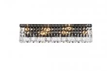 Elegant V2032W26BK/RC - Maxime 26 inch black wall sconce