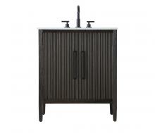 Elegant VF29630CO - Vanity Cabinet 2Dr 30x21.5x35 Chocolate Oak