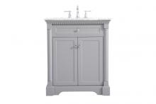 Elegant VF53030GR - 30 inch Single bathroom vanity in  Grey