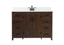 Elegant VF90248EX-BS - 48 inch Single bathroom vanity in expresso with backsplash