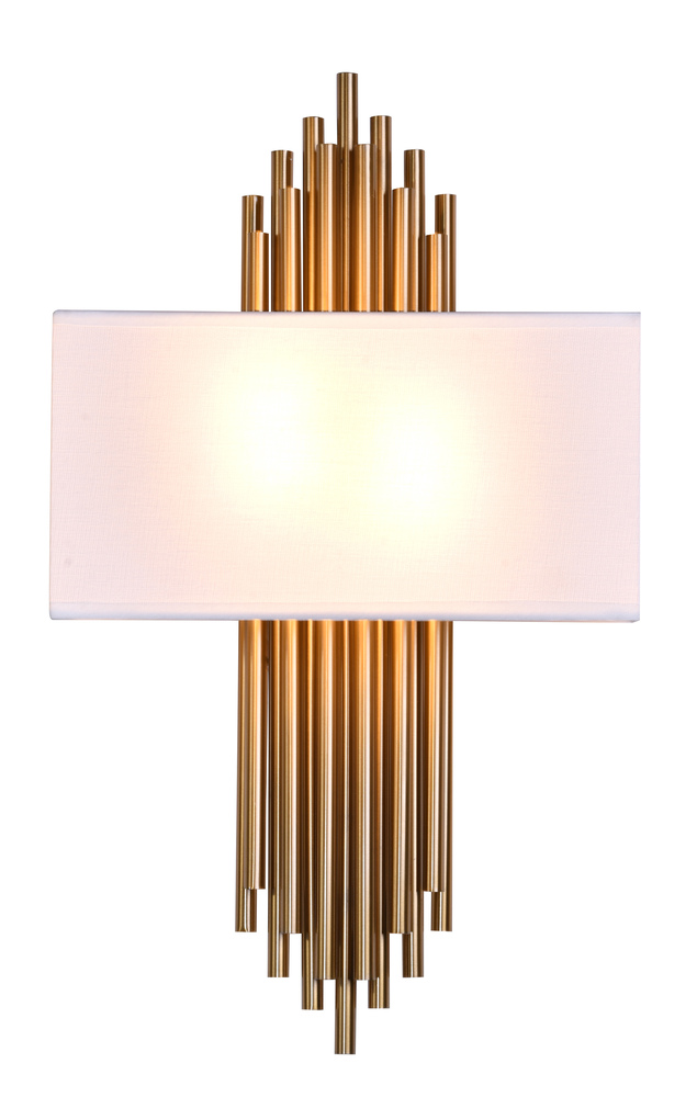 Wall Sconce Metal & Fabric