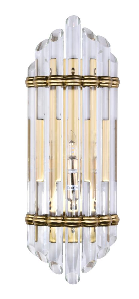 Wall Sconce Metal & Glass