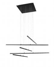 Bethel International Canada ALU05C45B - LED Chandelier Matte Black