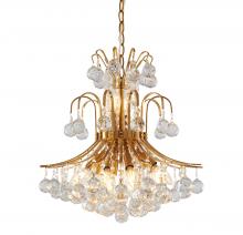Bethel International Canada BET03C19BR - Chandelier Metal & Crystal