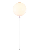 Bethel International Canada DLS72FM13W - White Acrylic Balloon Semi Flush Mount