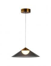 Bethel International Canada GL333P13G - LED Pendant Metal & Acrylic