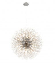 Bethel International Canada GL86C32CH - 16-Light Chrome Stainless Steel Chandelier With Clear Crystal Accents
