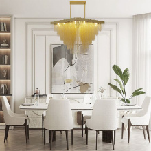 Bethel International Canada IMG05C47G - Gold Prism Chandelier