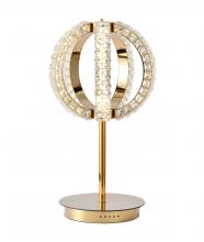 Bethel International Canada JP19T27G - LED Table Lamp Metal & Crystal
