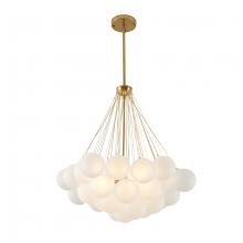 Bethel International Canada LA34C31CO - Chandelier Metal & Glass