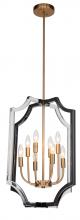 Bethel International Canada TD28C18B - Chandelier Black & Clear