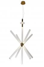 Bethel International Canada ZD04C55G - LED Chandelier Metal & Glass