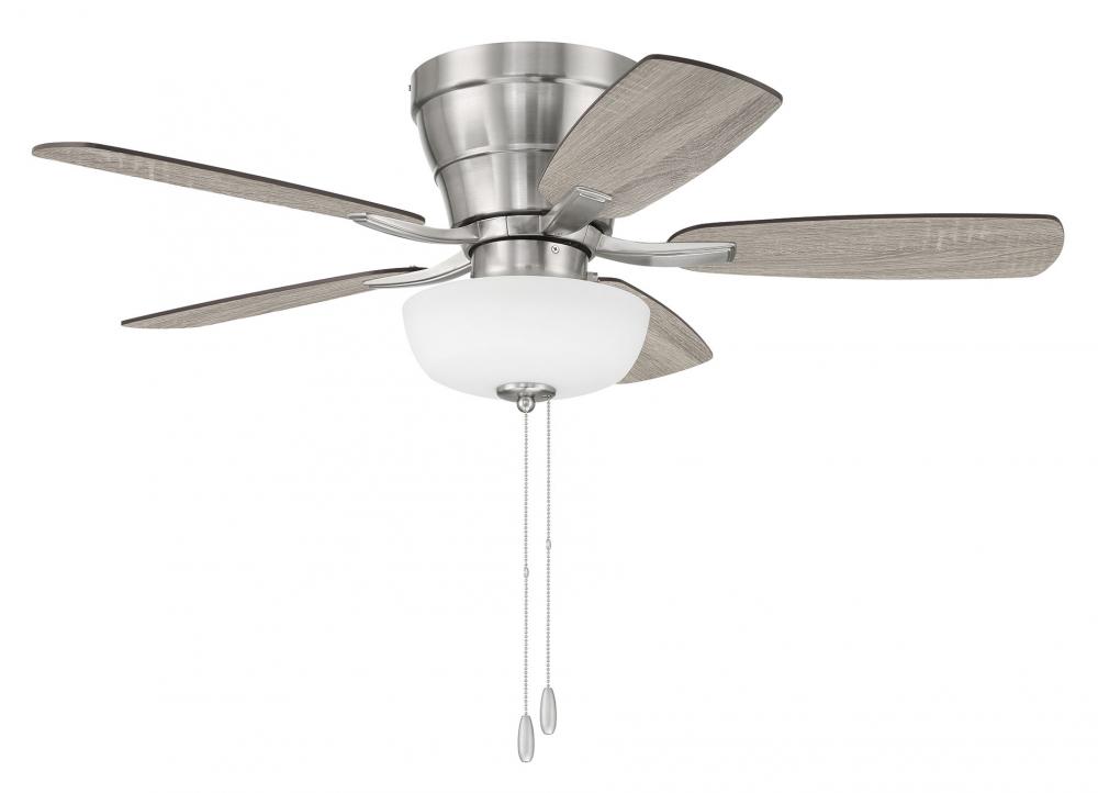 42" Hugger Ceiling Fan w/ 5 Blades, Light Kit