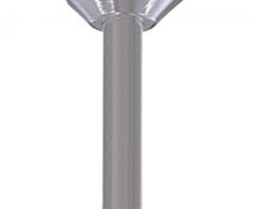 18" Downrod in Galvanized