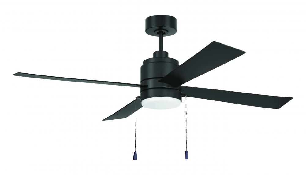 52" Ceiling Fan Outdoor Wet Rated w/ABS blades & LED Light Kit